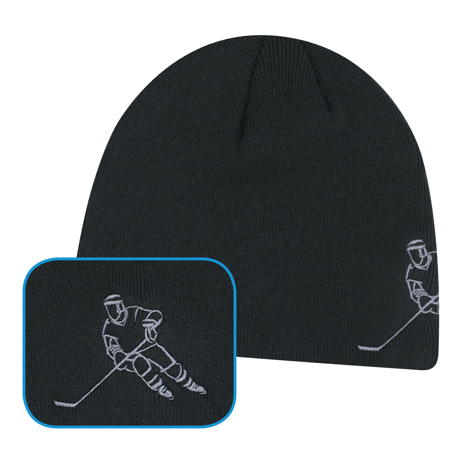 Acrylic Board Toque (Hockey) Rib knit Acrylic Board Toque (Hockey)