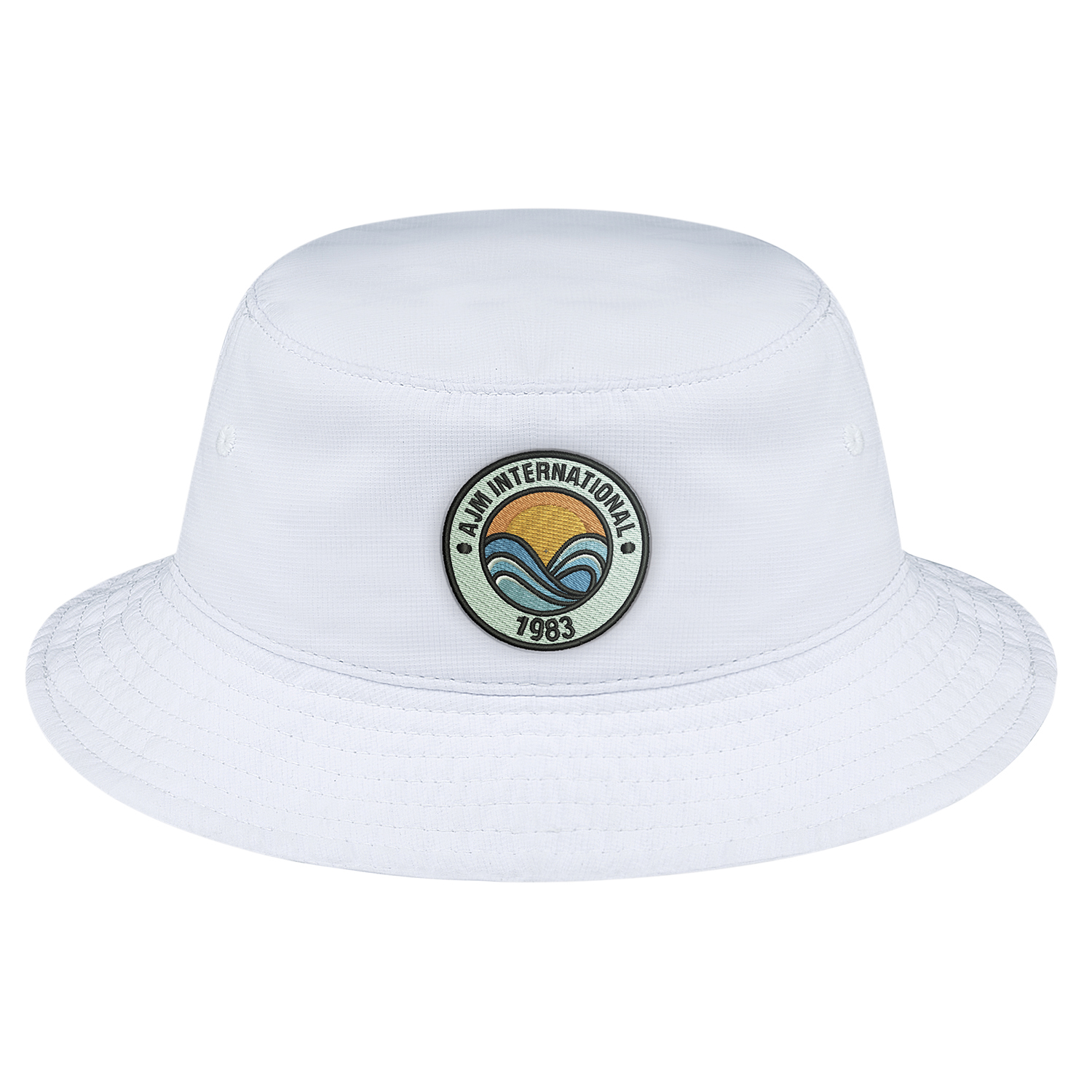 Polyester Pearl Nylon - UPF50+ Bucket Style (Fitted) 8 5 cm Crown height 5 5 cm Brim with 7 rows of stitching Polyester Pearl Nylon – UPF50+ Bucket Style (Fitted)
