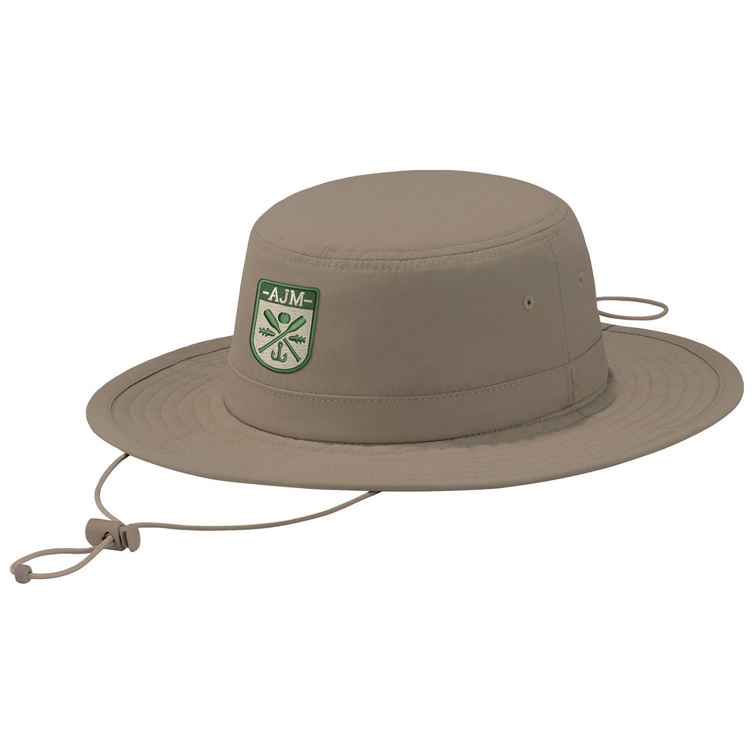 Polyester Pearl Nylon - UPF50+ Boonie Style 9cm Crown height 7cm Brim with 8 rows of stitching Matching adjustable elastic chin cord Adjustable crown with matching elastic cord Polyester Pearl Nylon – UPF50+ Boonie Style