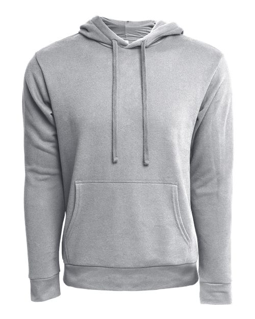 Unisex Laguna Sueded Hoodie Sweatshirt — Heather Grey (front) Unisex Laguna Sueded Hoodie Sweatshirt