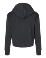 Women's Laguna Sueded Raw Edge Crop Hoodie Sweatshirt - Image 2