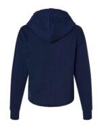 Women's Laguna Sueded Raw Edge Crop Hoodie Sweatshirt - Image 7