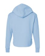 Women's Laguna Sueded Raw Edge Crop Hoodie Sweatshirt - Image 10