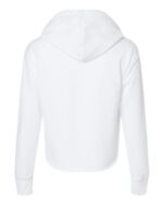 Women's Laguna Sueded Raw Edge Crop Hoodie Sweatshirt - Image 12