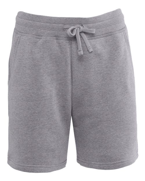 Unisex Fleece Sweat Shorts — Heather Grey (front) Unisex Fleece Sweat Shorts - Image 1