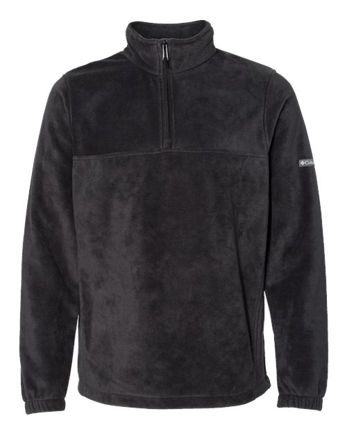 Men’s Steens Mountain™ Fleece Half-Zip Pullover — Black (front) Men’s Steens Mountain™ Fleece Half Zip Pullover
