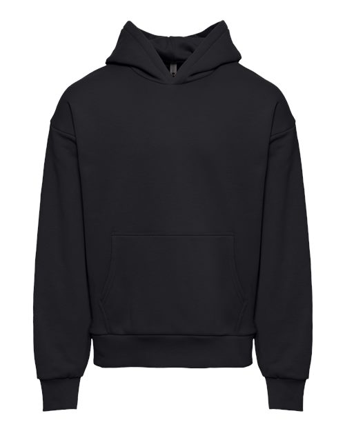Unisex Heavyweight Fleece Hoodie Sweatshirt — Black (front) Unisex Heavyweight Fleece Hoodie Sweatshirt