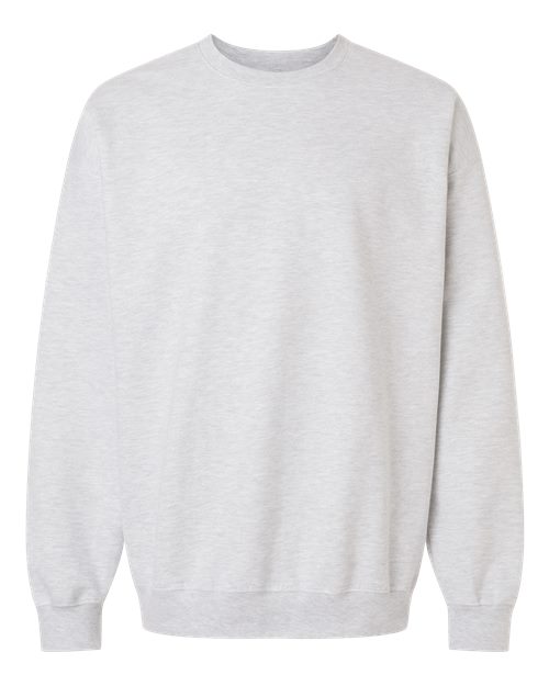 Unisex Softstyle® Midweight Crewneck Sweatshirt — Ash (front) Unisex Softstyle® Midweight Crewneck Sweatshirt - Image 1