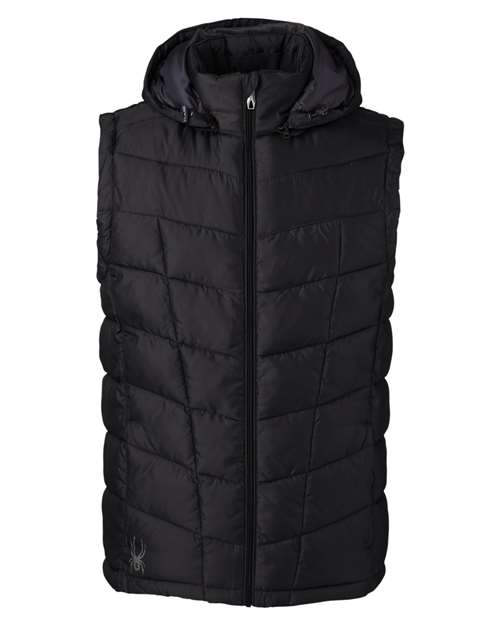 Men’s Pelmo Puffer Vest — Black (front) Men’s Pelmo Puffer Vest