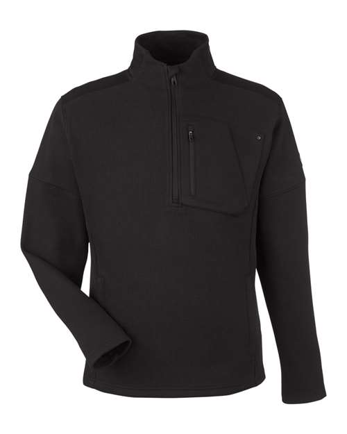 Men’s Constant Canyon Quarter-Zip Pullover — Black (front) Men’s Constant Canyon Quarter Zip Pullover