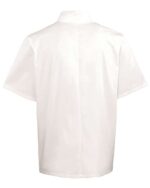 Unisex Ten Studded Front Short Sleeve Chef Coat - Image 4