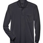Men’s Pinnacle Performance Long Sleeve Piqué Polo With Pocket