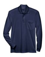 Men's Pinnacle Performance Long Sleeve Piqué Polo with Pocket - Image 5