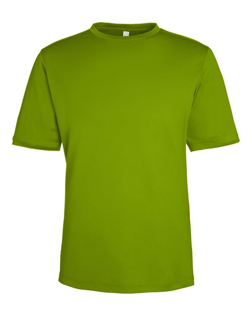 Unisex Capital Performance T-Shirt — Acid Green (front) Unisex Capital Performance T Shirt