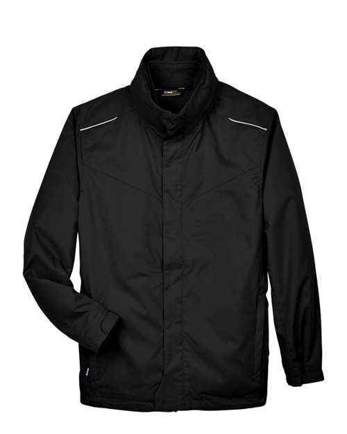 Men’s Region 3-in-1 Jacket with Fleece Liner — Black (front) Men’s Region 3 In 1 Jacket With Fleece Liner