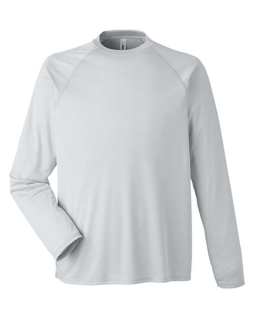 Unisex Ultra UVP™ Marina Raglan Long Sleeve T-Shirt — Platinum (front) Unisex Ultra UVP™ Marina Raglan Long Sleeve T-Shirt - Image 1