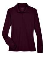 Women's Pinnacle Performance Long Sleeve Piqué Polo - Image 3