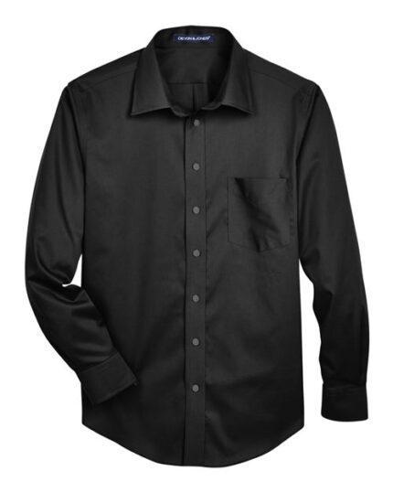 Men’s Crown Collection® Solid Stretch Twill Woven Dress Shirt