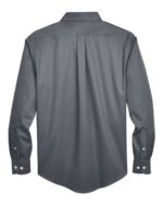 Men's Crown Collection® Solid Stretch Twill Woven Dress Shirt - Image 4