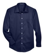 Men's Crown Collection® Solid Stretch Twill Woven Dress Shirt - Image 5