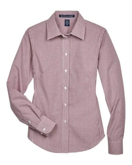 Women’s Crown Collection® Gingham Check Woven Dress Shirt