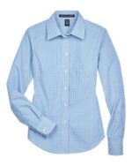 Women's Crown Collection® Gingham Check Woven Dress Shirt - Image 3