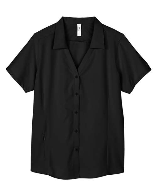 Women’s Ultra UVP® Marina Shirt — Black (front) Women's Ultra UVP® Marina Shirt - Image 1