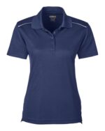 Women's Radiant Performance Piqué Polo with Reflective Piping - Image 2