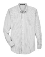 Men's Crown Collection® Gingham Check Woven Dress Shirt - Image 7