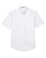 Men's Optimum Short Sleeve Twill Dress Shirt - Image 7