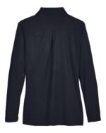 Women's CrownLux Performance® Plaited Long Sleeve Polo - Image 2