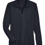 Women's CrownLux Performance® Plaited Long Sleeve Polo