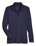 Women's CrownLux Performance® Plaited Long Sleeve Polo - Image 3