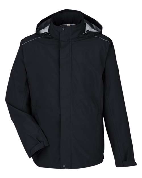 Men’s Barrier Rain Jacket — Black (front) Men’s Barrier Rain Jacket