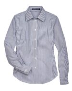 Women's Crown Collection® Banker Stripe Woven Dress Shirt - Image 3