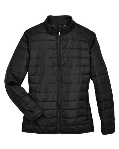 Women’s Prevail Packable Puffer Jacket — Black (front) Women’s Prevail Packable Puffer Jacket