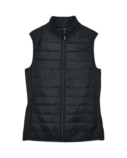 Women’s Prevail Packable Puffer Vest — Black (front) Women’s Prevail Packable Puffer Vest