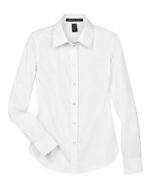 Women's Crown Collection® Solid Stretch Twill Woven Dress Shirt - Image 7
