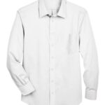 Men’s Tall Crown Collection® Solid Stretch Twill Woven Dress Shirt