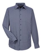 Men's CrownLux Performance® Tonal Mini Check Woven Dress Shirt - Image 3