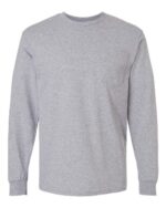 Unisex Ultra Cotton® Long Sleeve Pocket T-Shirt - Image 7