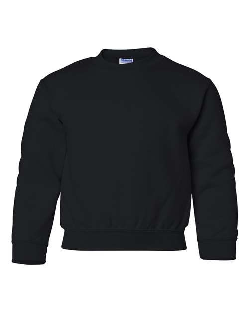 Youth Heavy Blend™ Crewneck Sweatshirt — Black (front) Youth Heavy Blend™ Crewneck Sweatshirt - Image 1