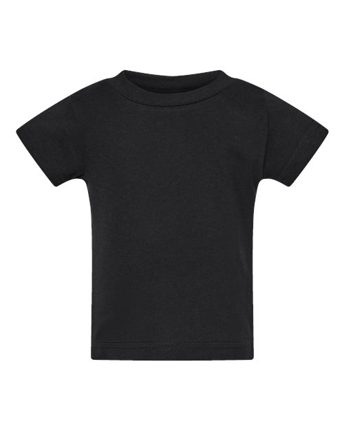 Infant Cotton Jersey Tee — Black (front) Infant Cotton Jersey Tee - Image 1