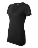 Women’s Jersey Deep V-Neck Tee - Image 2