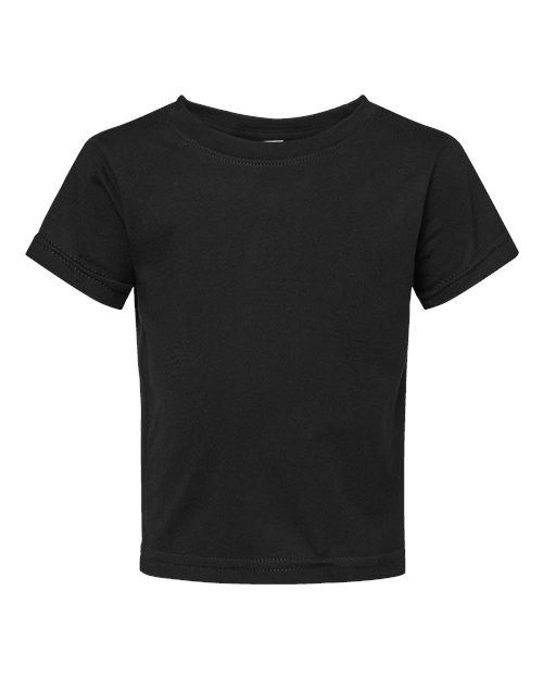 Infant Fine Jersey Tee — Black (front) Infant Fine Jersey Tee