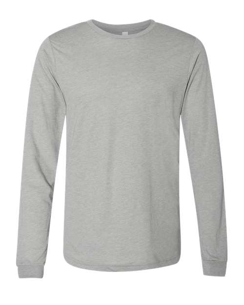 Unisex Triblend Long Sleeve Tee — Athletic Grey Triblend (front) Unisex Triblend Long Sleeve Tee