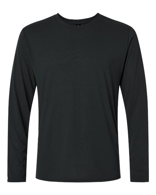 Unisex Performance® Long Sleeve T-Shirt — Black (front) Unisex Performance® Long Sleeve T Shirt
