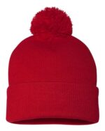 12" Pom-Pom Cuffed Beanie - Image 40