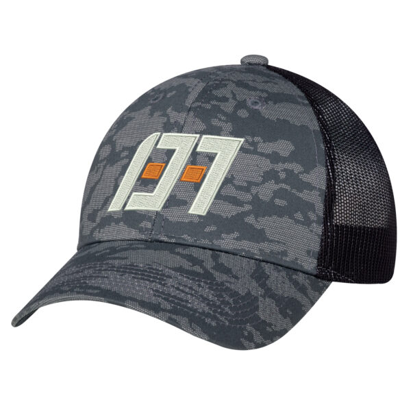 Cotton Drill / Soft Polyester Mesh 6 Panel Constructed Full Fit (Urban Camo, Mesh Back)