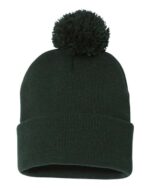 12" Pom-Pom Cuffed Beanie - Image 16